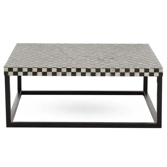 aRmanica OBRO ASSORTED SHELL SQUARE COFFEE TABLE