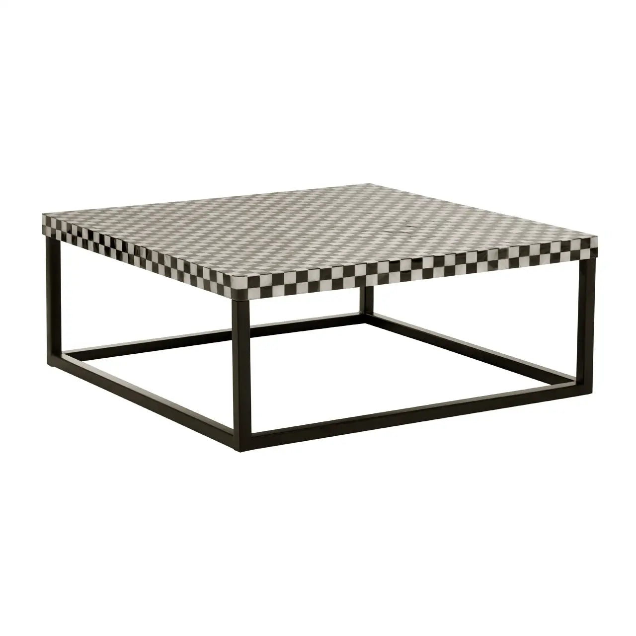 aRmanica OBRO ASSORTED SHELL SQUARE COFFEE TABLE