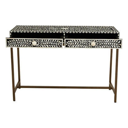 aRmanica FUSION CONSOLE TABLE WITH GOLD FINISH LEGS