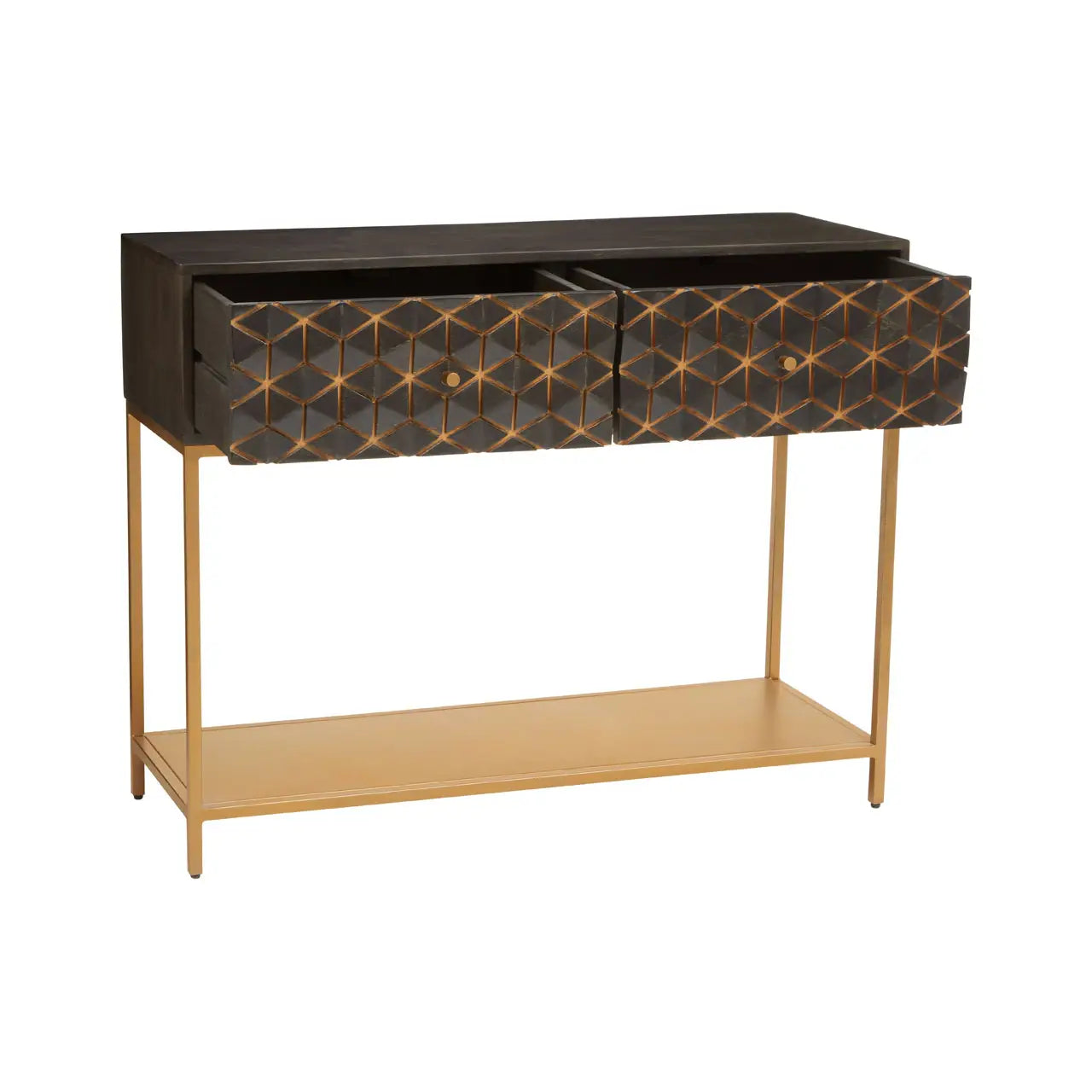 aRmanica PATINO GREY CONSOLE TABLE