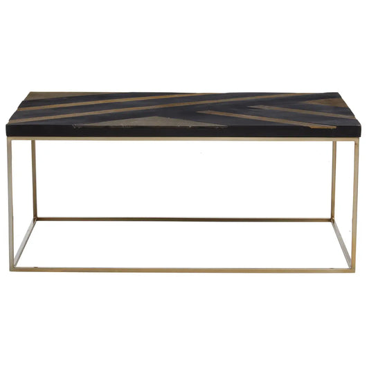 aRmanica ARISI BLACK AND GOLD COFFEE TABLE