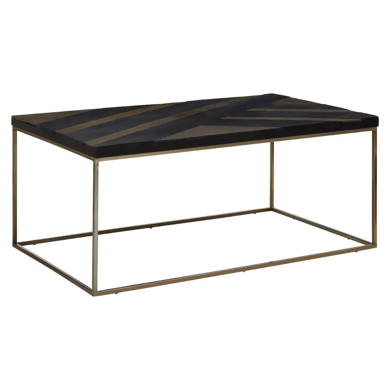 aRmanica ARISI BLACK AND GOLD COFFEE TABLE