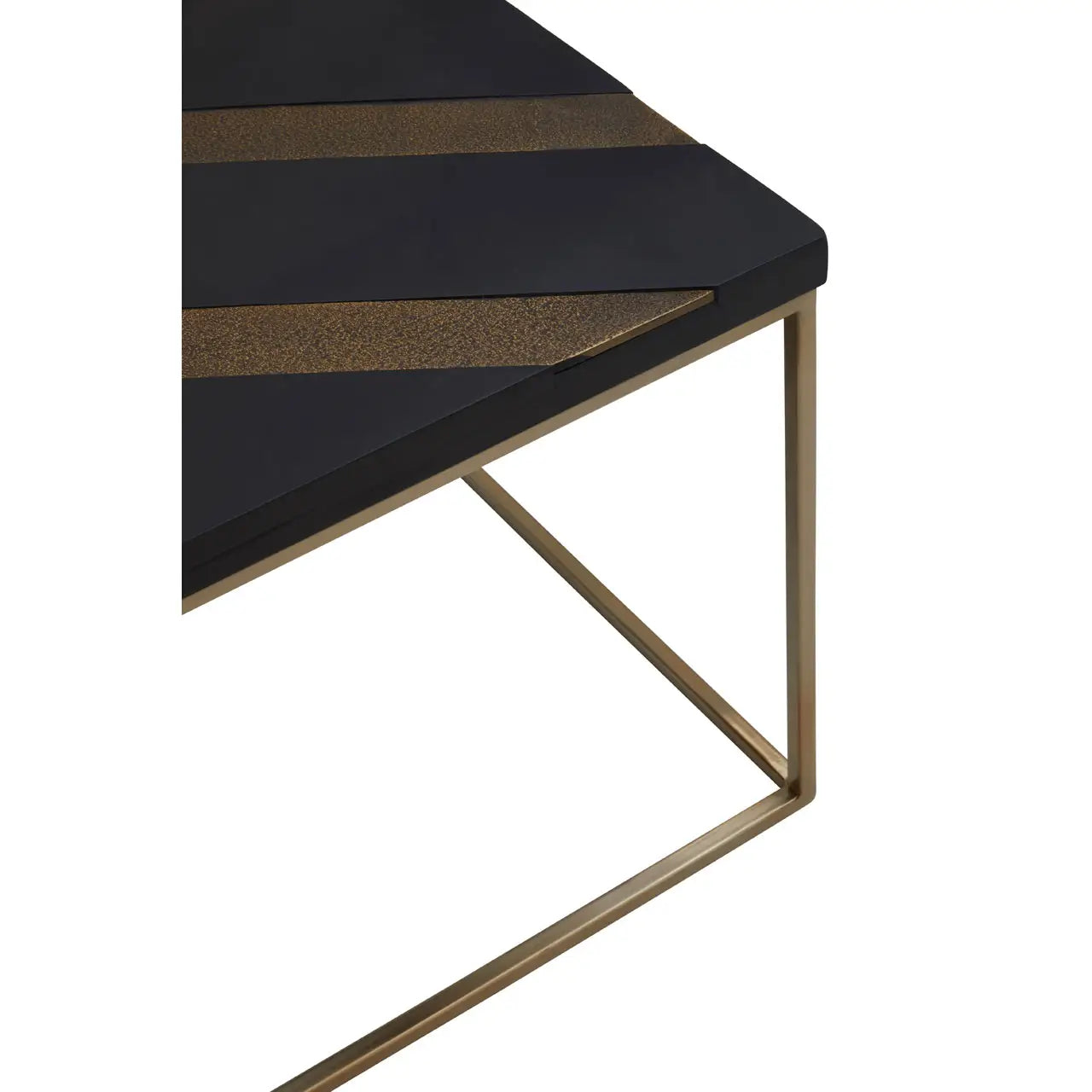 aRmanica ARISI BLACK AND GOLD COFFEE TABLE