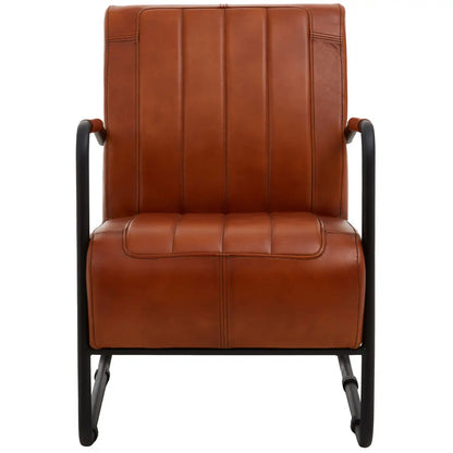 aRmanica BUFFALO TAN ALVES LEATHER ARMCHAIR