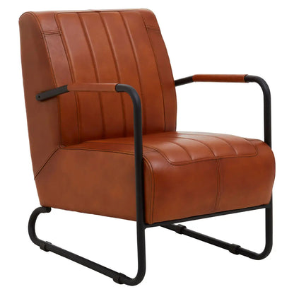 aRmanica BUFFALO TAN ALVES LEATHER ARMCHAIR