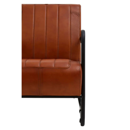 aRmanica BUFFALO TAN ALVES LEATHER ARMCHAIR