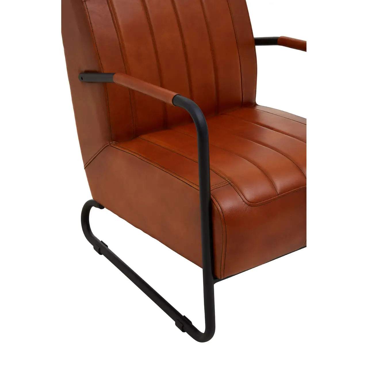 aRmanica BUFFALO TAN ALVES LEATHER ARMCHAIR