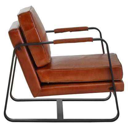 aRmanica BUFFALO TAN GENUINE LEATHER CHAVES ARMCHAIR