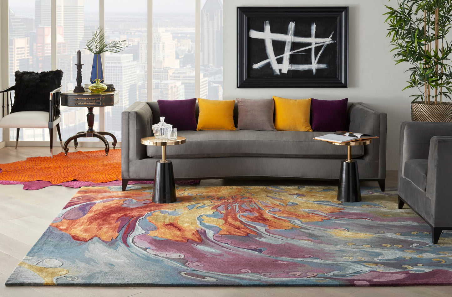 aRmanica PRISMATIC MULTI COLOUR RUG by NOURISON