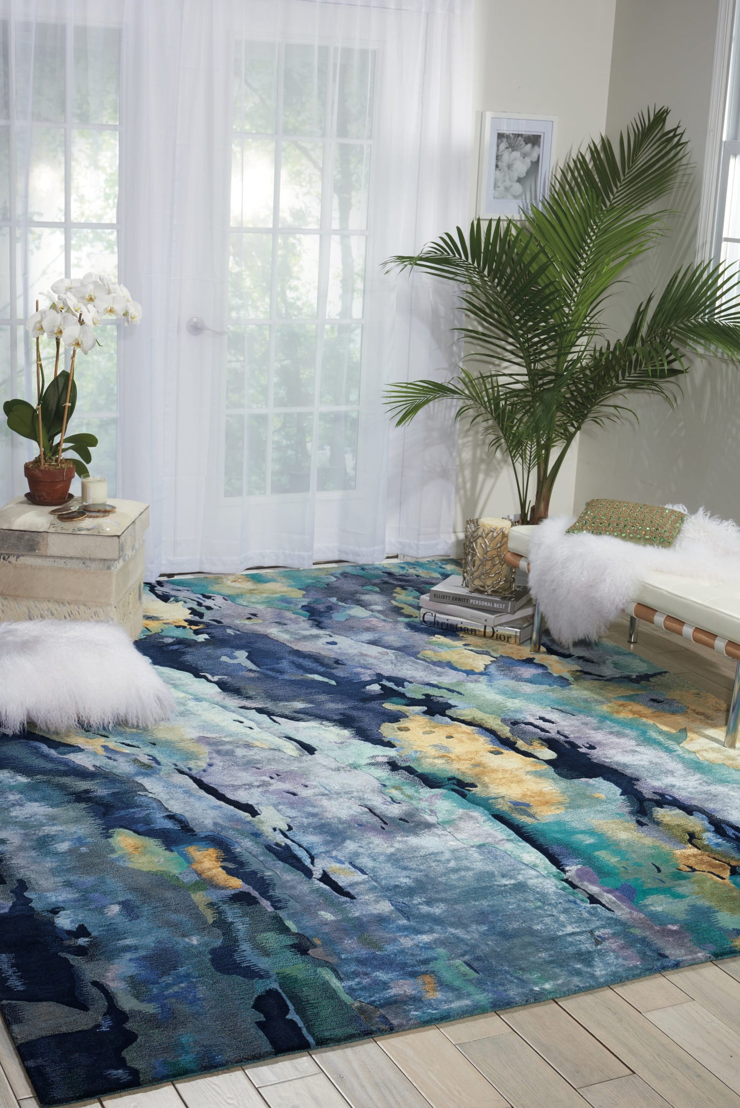 aRmanica PRISMATIC MULTI COLOUR RUG by NOURISON