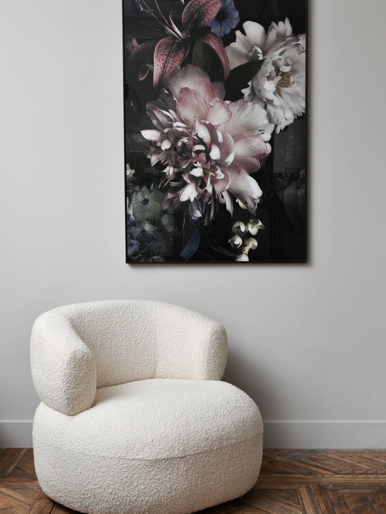 aRmanica Floral Glass Wall Art 70x100cm