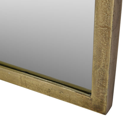 aRmanica Arched Window Large Mirror in Brass Finish