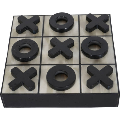 aRmanica Bone Inlay Noughts and Crosses Game