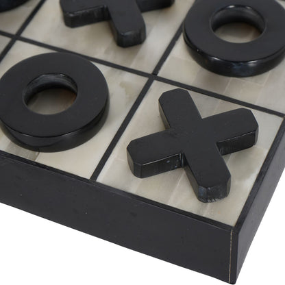 aRmanica Bone Inlay Noughts and Crosses Game