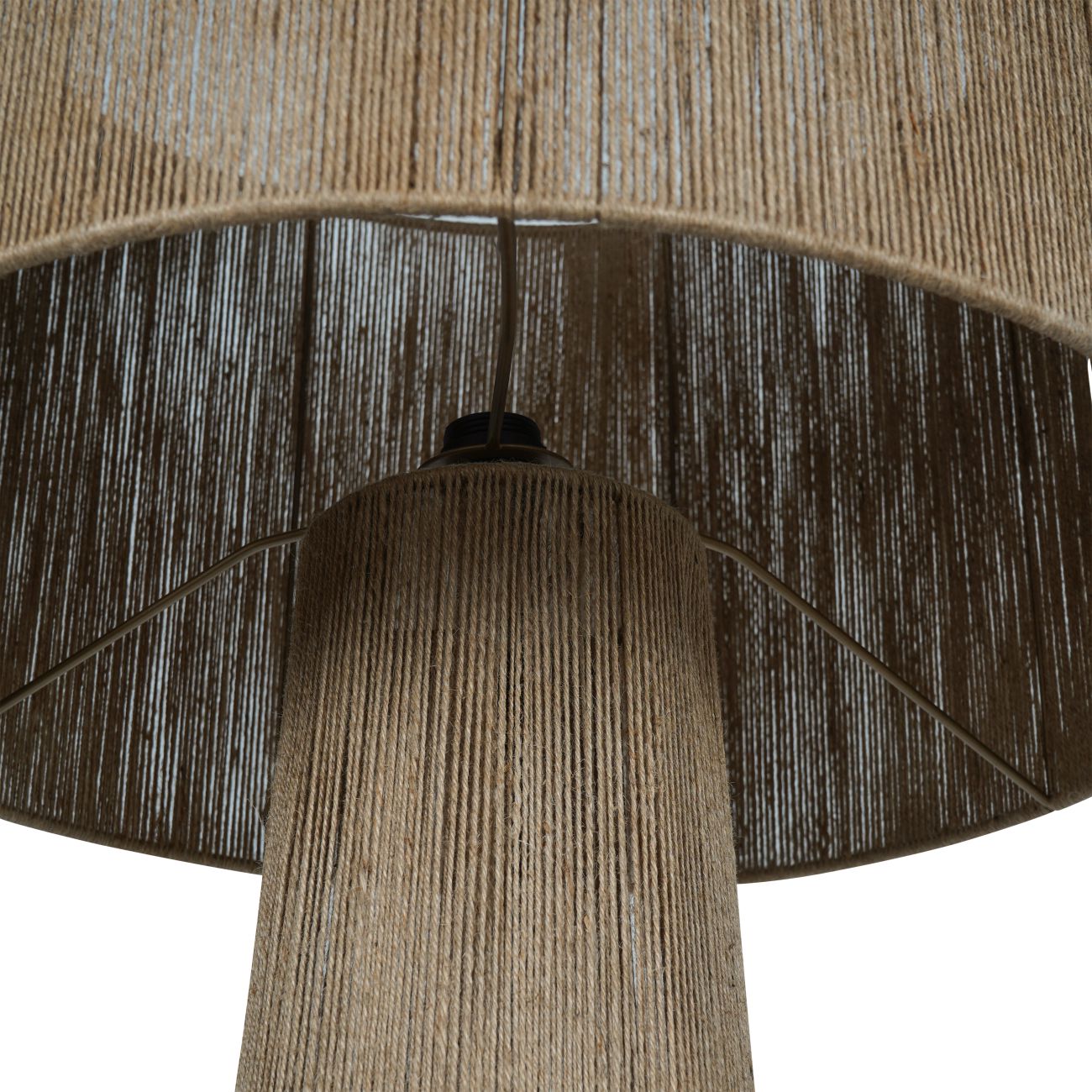 aRmanica  Jute Floor Lamp with Shade Large