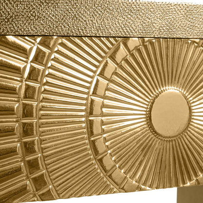 aRmanica Gold Embossed Metal Console