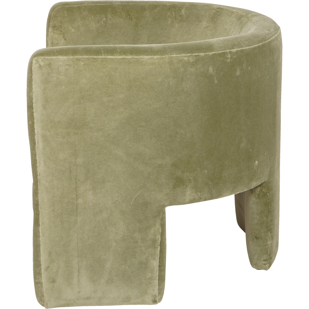 aRmanica Green Velvet Tri-Leg Chair