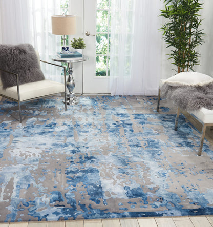 aRmanica BLUE GREY RUG by NOURISON