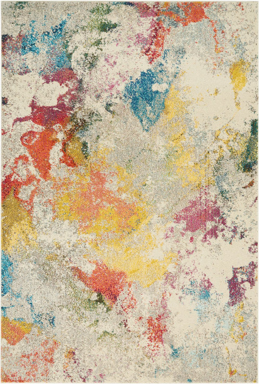 aRmanica CELESTIAL IVORY MULTI COLOUR RUG by NOURISON