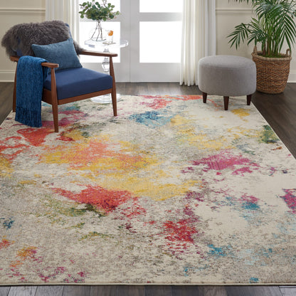 aRmanica CELESTIAL IVORY MULTI COLOUR RUG by NOURISON