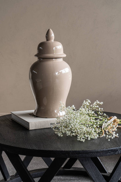 aRmanica Jar Temple Porcelain Sand 36cm