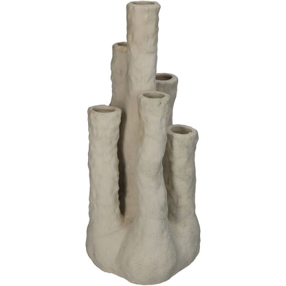 aRmanica Coral Fine Earthenware Ecru Vase 26cm