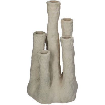 aRmanica Coral Fine Earthenware Ecru Vase 26cm