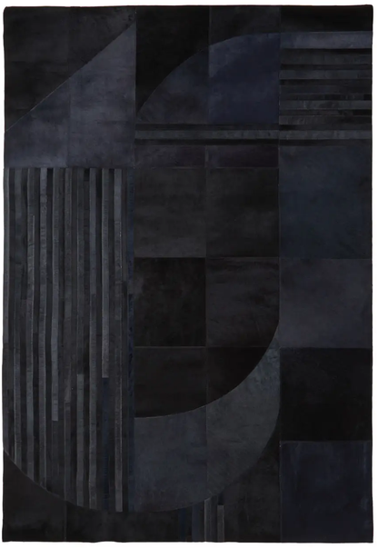 aRmanica SOHO BLACK AND GREY RUG