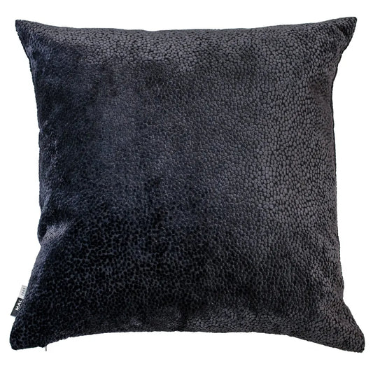 aRmanica Cut Velvet Dot Black Cushion