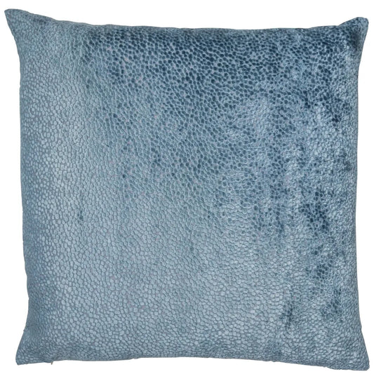 aRmanica Cut Velvet Dot Blue Cushion