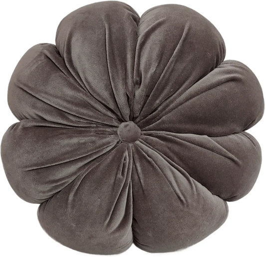 aRmanica Round Fleur Grey Cushion 40 x 40 cm