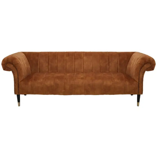 aRmanica Serina THREE SEAT NATURAL GOLD SOFA