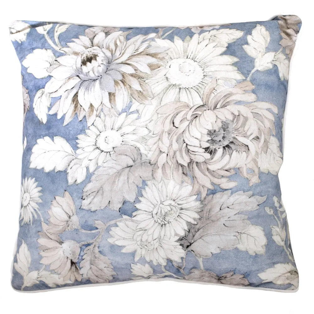 aRmanica Avila Blue Square Cushion 45 x 45 cm