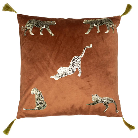 aRmanica Feline Rust Cushion 45  x 45 cm