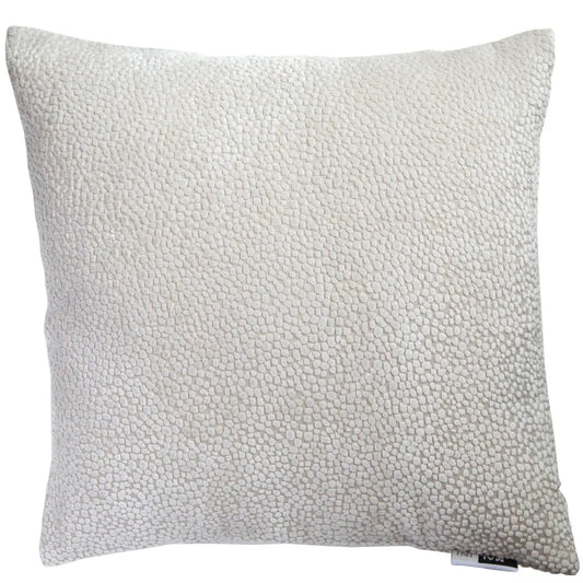 aRmanica Cut Velvet Dot Cream Cushion