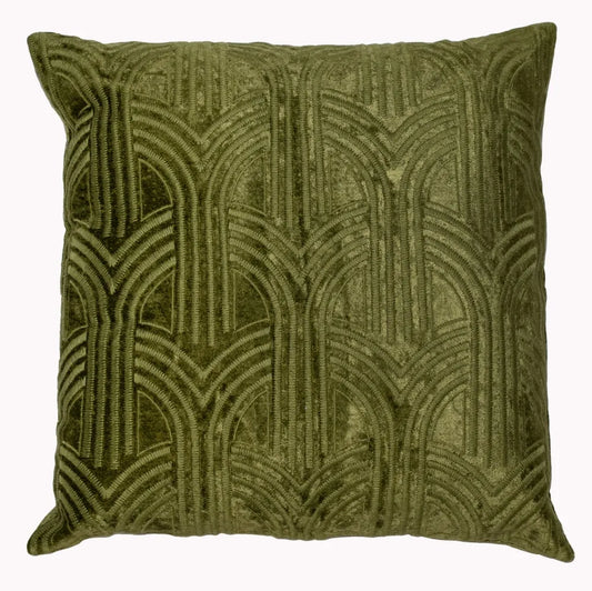 aRmanica Lalique Olive Cushion 45 x 45 cm