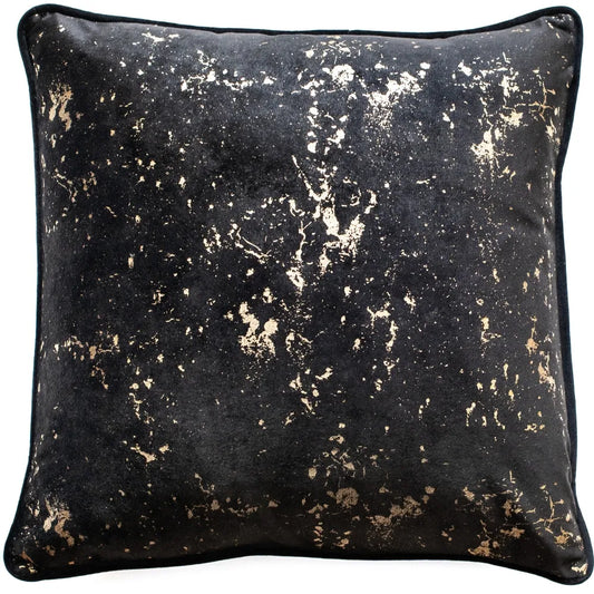 aRmanica Shimmer Black Cushion 45  x 45 cm