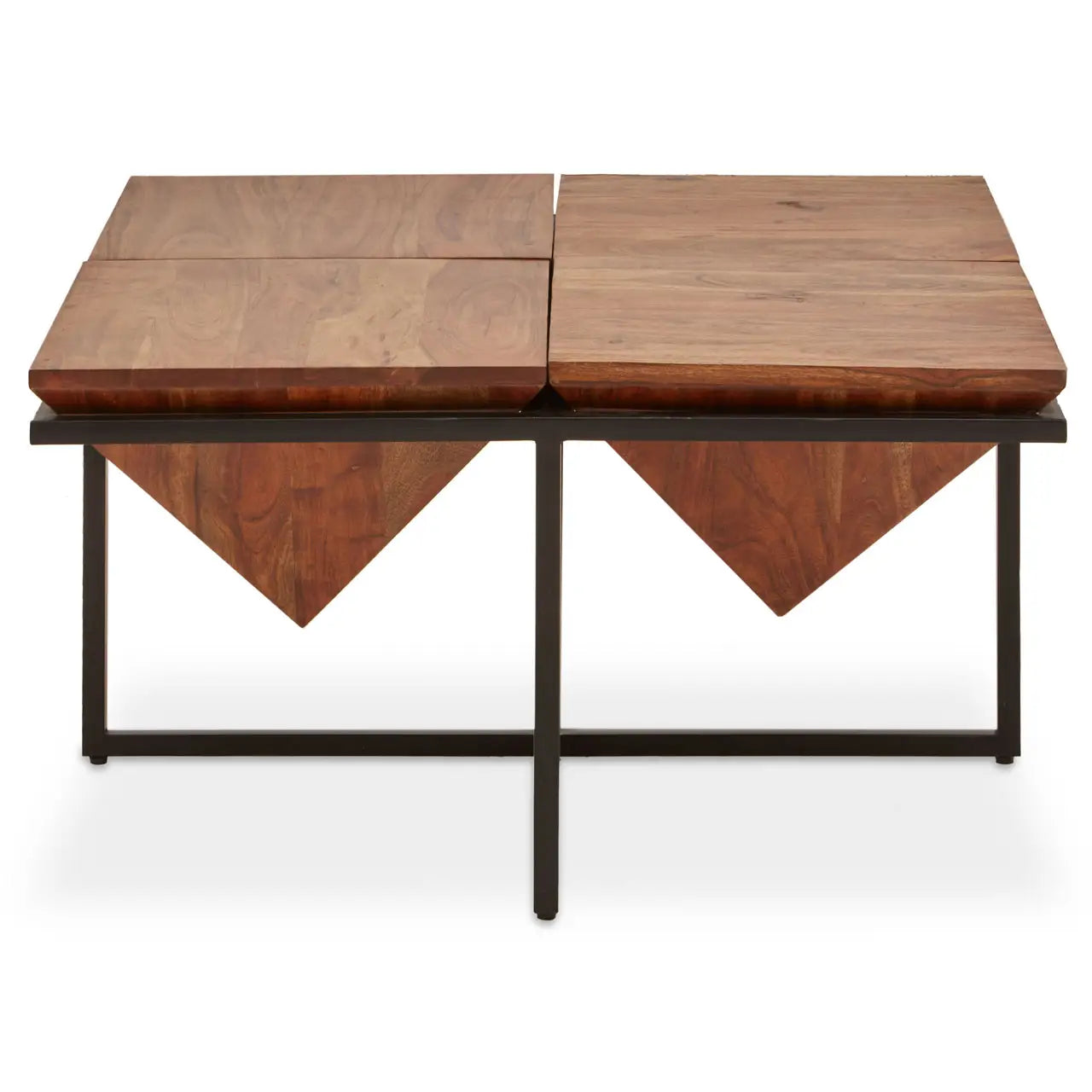 aRmanica SHIMLI ACACIA WOOD PYRAMID COFFEE TABLE