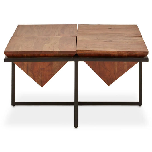 aRmanica SHIMLI ACACIA WOOD PYRAMID COFFEE TABLE